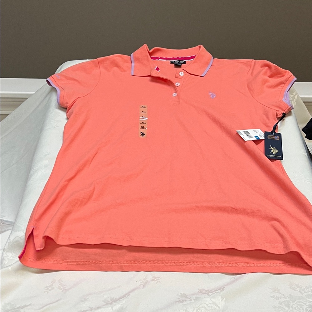 U.S. Polo Assn. Coral Button Down Shirt